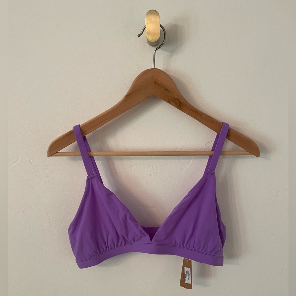 SKIMS Fits Everybody Triangle Bralette, Ultra Violet, XL